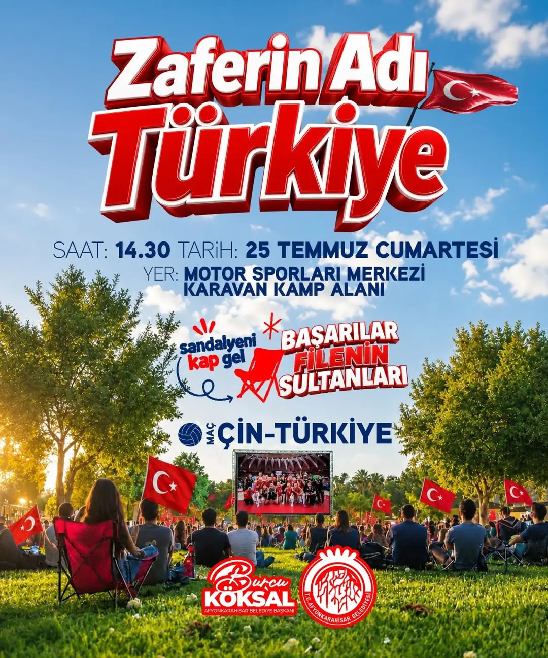 A Milli Kadın Voleybol Takımı Maçı Dev Ekranda İzleme Buluşması