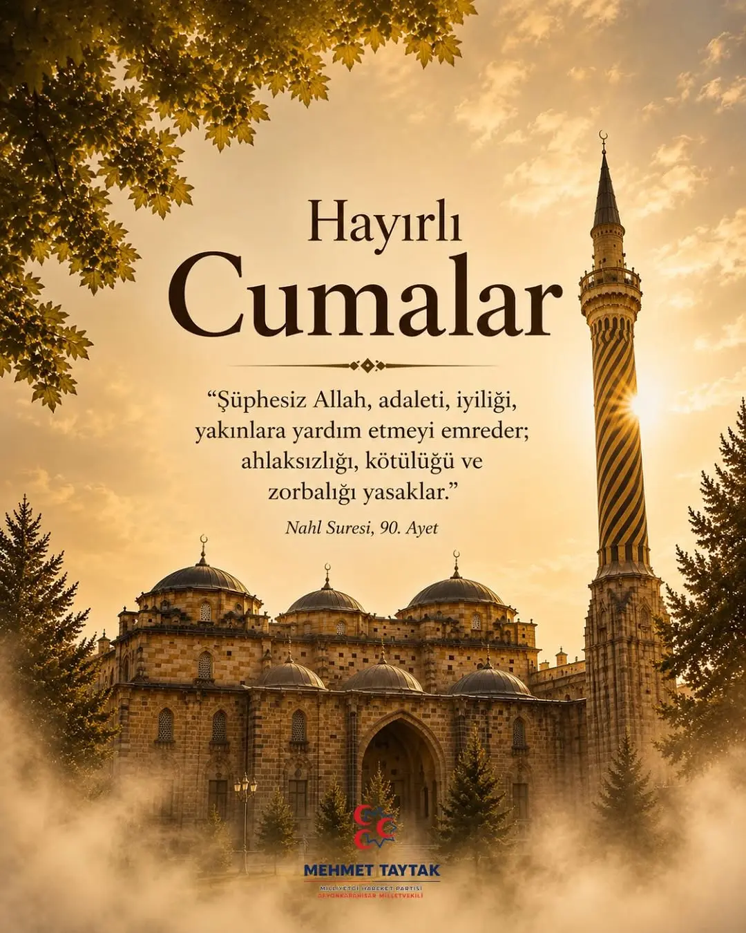 Cuma; Adaletin, İyiliğin ve Kardeşliğin Yeniden Hatırlandığı Mübarek Bir Vakittir