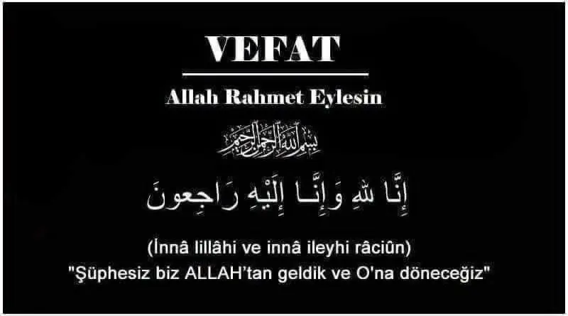 Döğer Belediyesi'nden Başsağlığı Mesajı: Feride Şimşek'in Vefatı