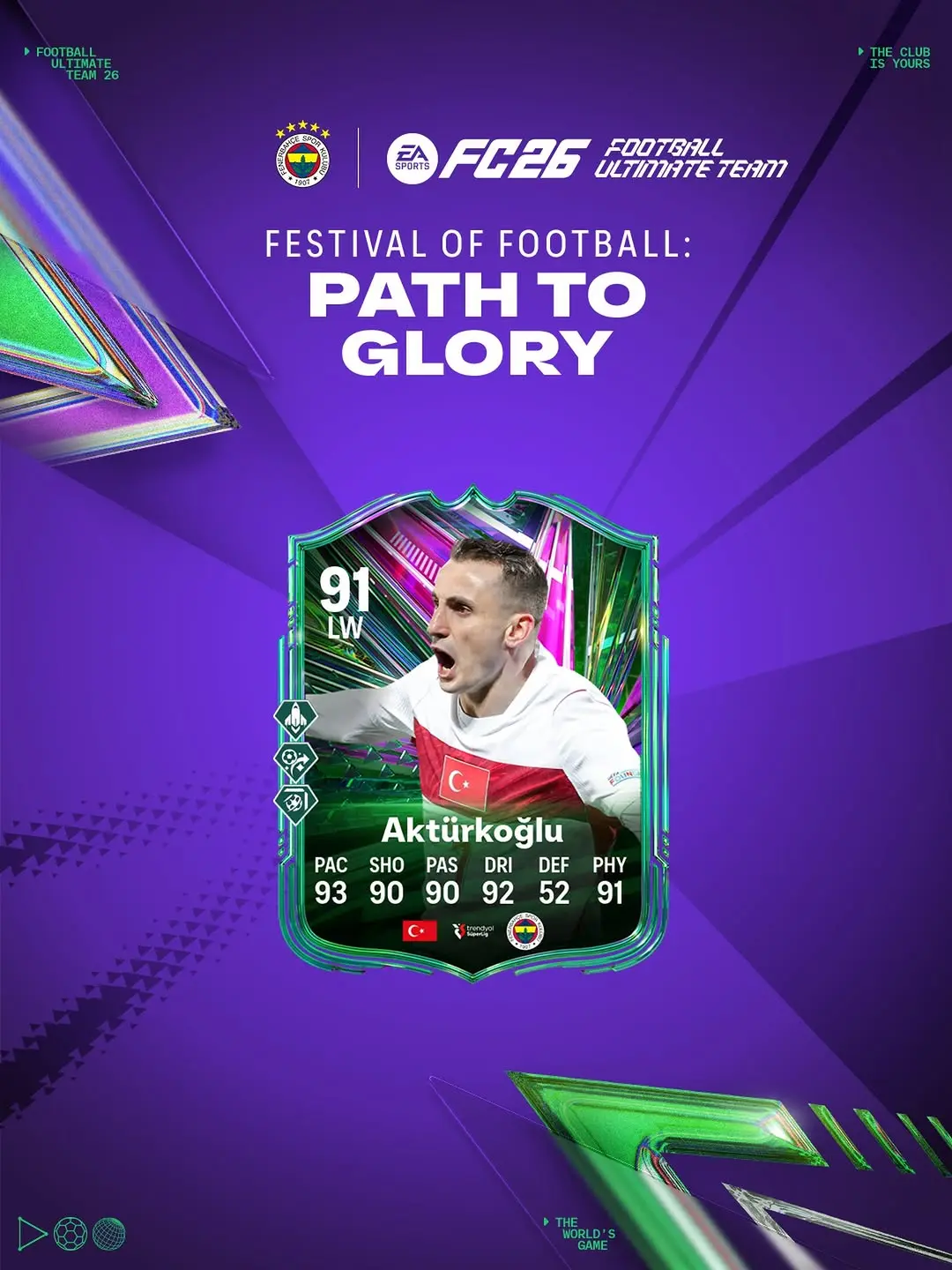 Kerem Aktürkoğlu, FC26 Ultimate Team’de Path to Glory'de!