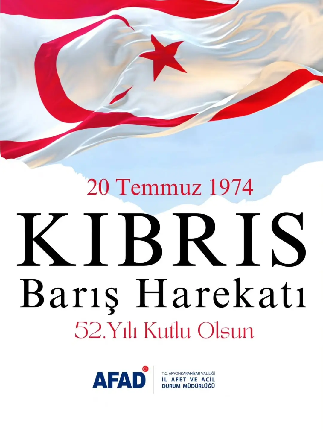 Kıbrıs Barış Harekâtı'nın 52. Yıl Dönümünde Kıbrıs Türk Halkı ve Mehmetçikler Anıldı