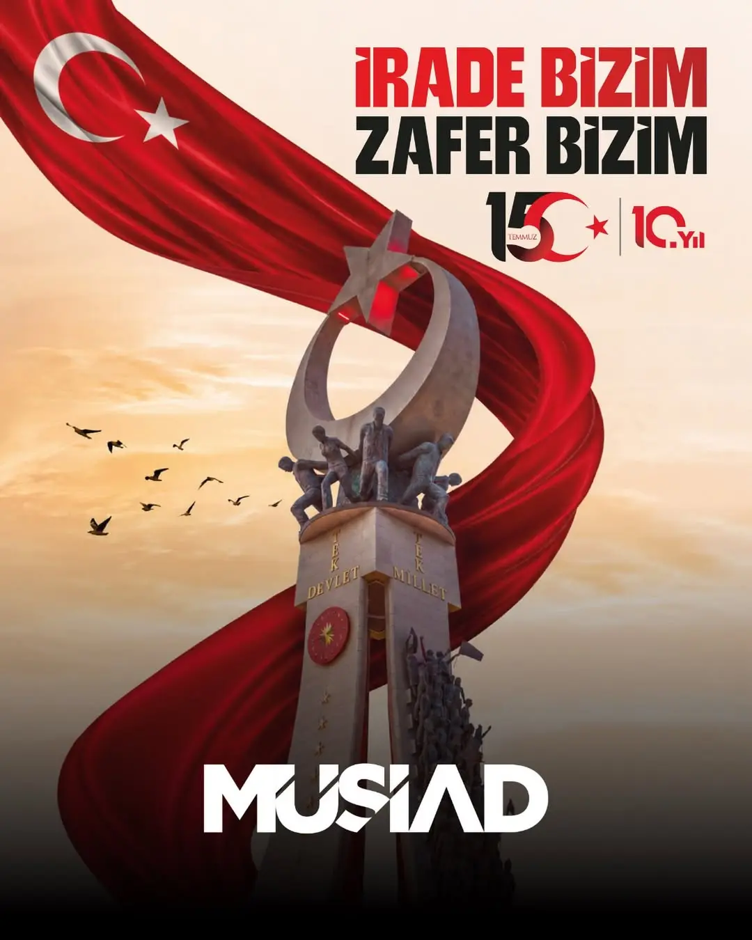 MÜSİAD AFYONKARAHİSAR'dan 15 Temmuz Mesajı: İrade Bizim, Zafer Bizim!