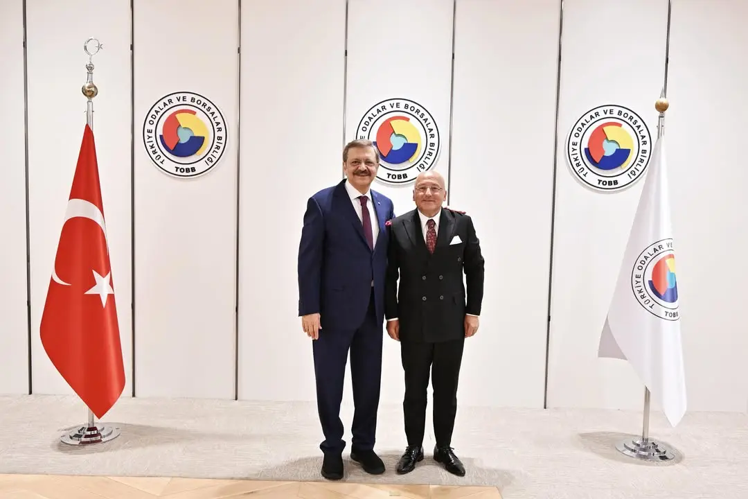 TOBB Başkanı Mustafa Rifat Hisarcıklıoğlu, Ordu Ticaret Borsası Yönetim Kurulu Başkanı Ziver Kahraman'ı Birliğinde Ağırladı