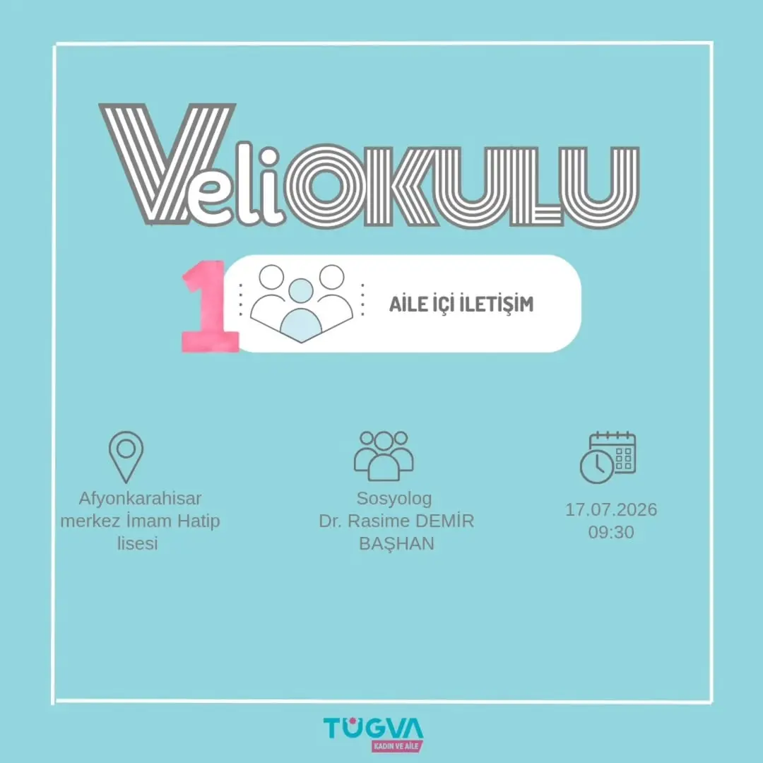 Türkiye Gençlik Vakfı Afyonkarahisar İl Temsilciliği'nden Veli Okulu Duyurusu