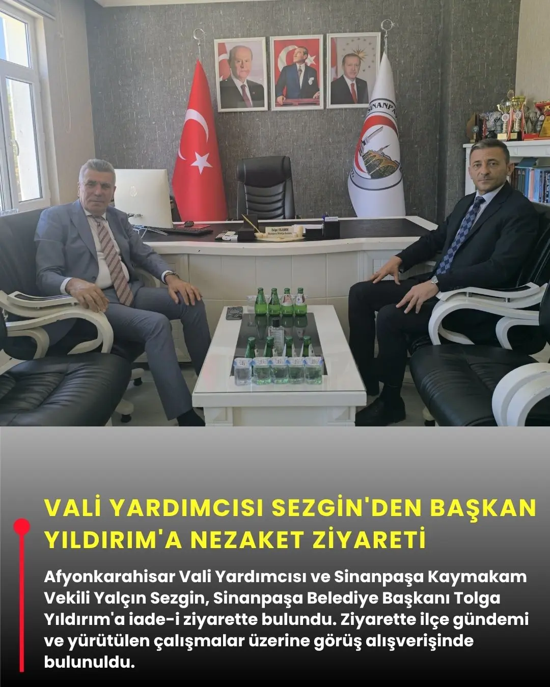Vali Yardımcısı Sezgin'den Başkan Yıldırım'a Nezaket Ziyareti