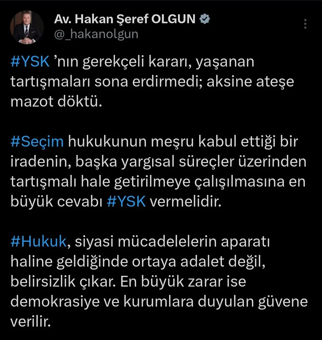 YSK Kararının Tartışmaları Alevlendirdi: Adalet mi Belirsizlik mi?