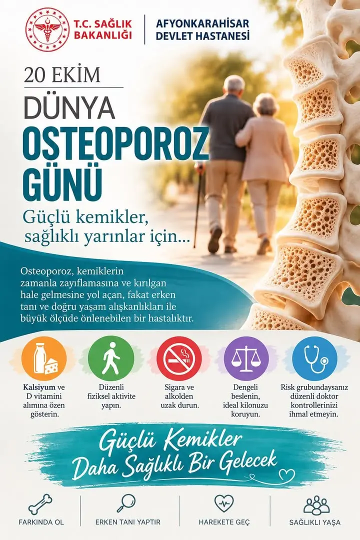20ekimdünyaosteoporozgünü Etkinliği Afyonkarahisar Devlet Hastanesi Tarafından Düzenlendi