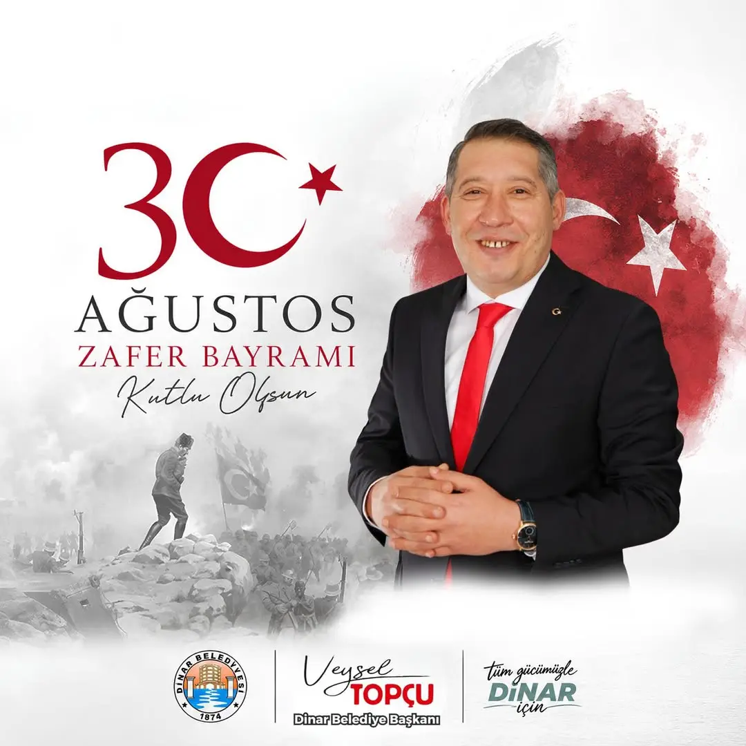 30 Ağustos Zafer Bayramı Kutlamaları Dinar'dan