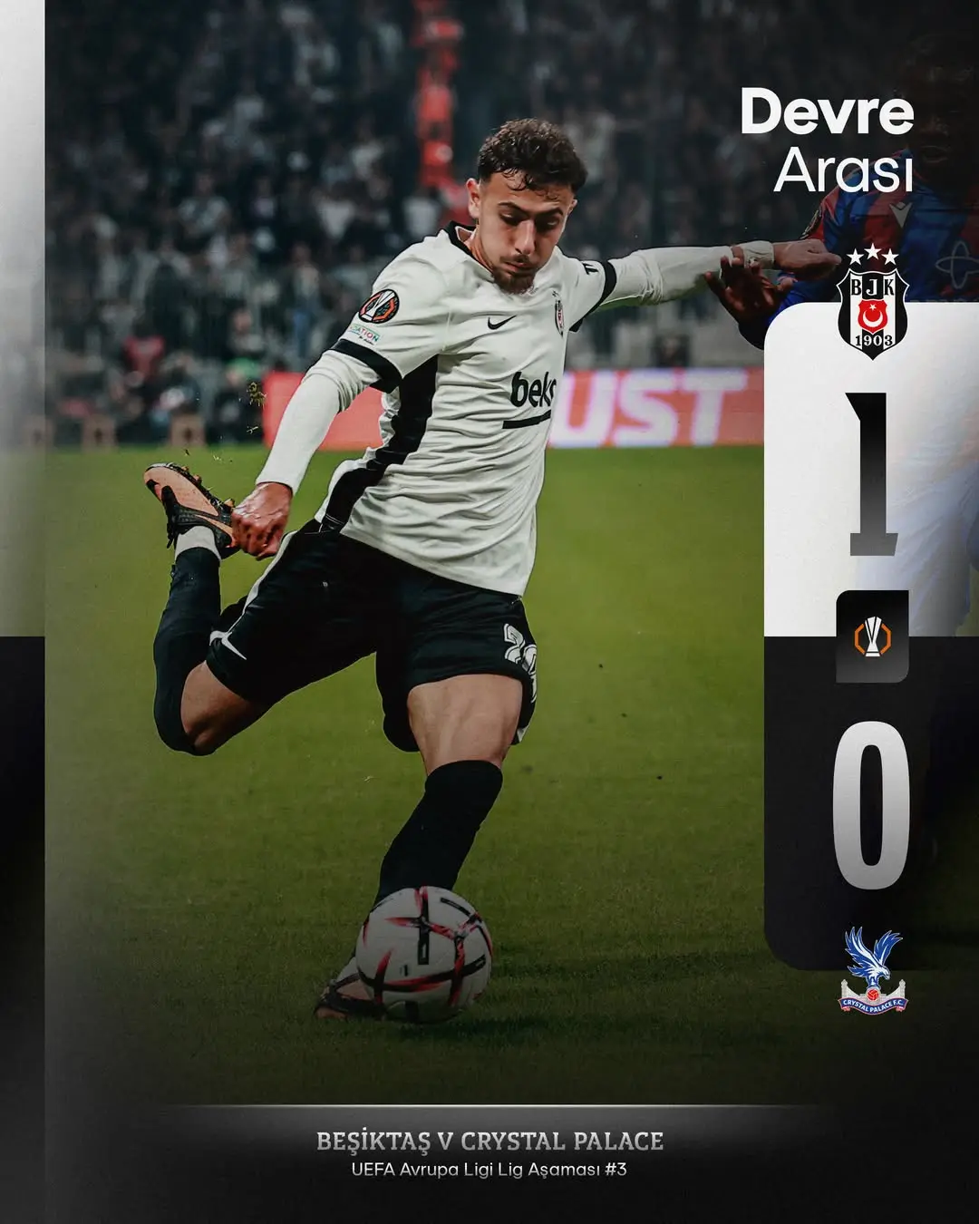 ???? Devre arasına 1-0 önde giriyoruz....