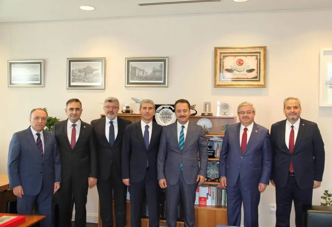 Afyon Kocatepe Üniversitesi Rektörü Prof. Dr. Mehmet Karakaş, Cumhurbaşkanlığı Personel ve Prensipler Genel Müdürü Bilal Şentürk'ü Ziyaret Etti