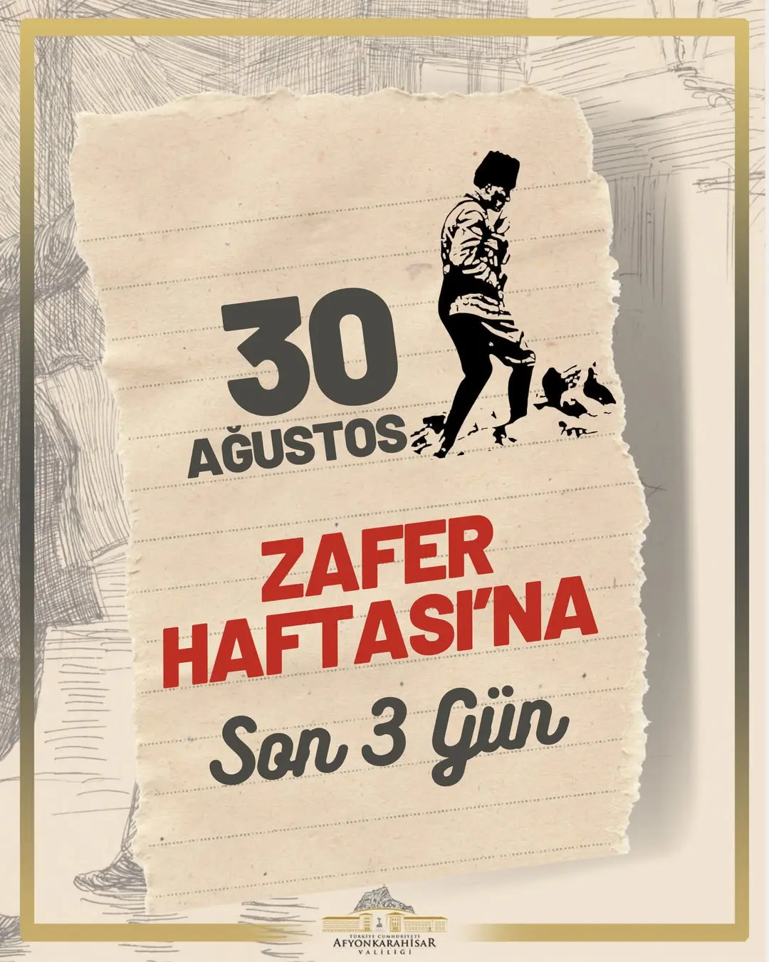 Afyonkarahisar Valiliği'nden Büyük Taarruz Zaferi Kutlamaları Duyurusu