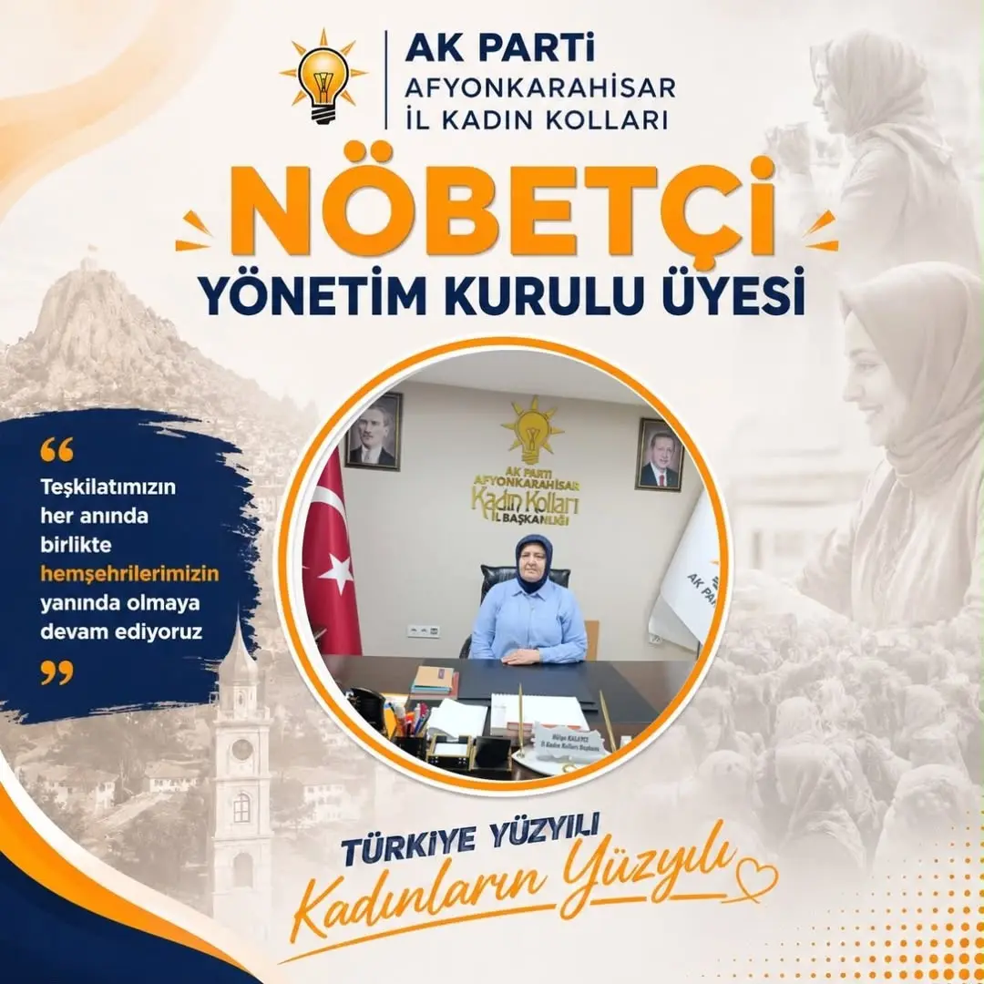 AK Parti Afyonkarahisar İl Kadın Kolları'ndan Vatandaş Toplantısı Duyurusu