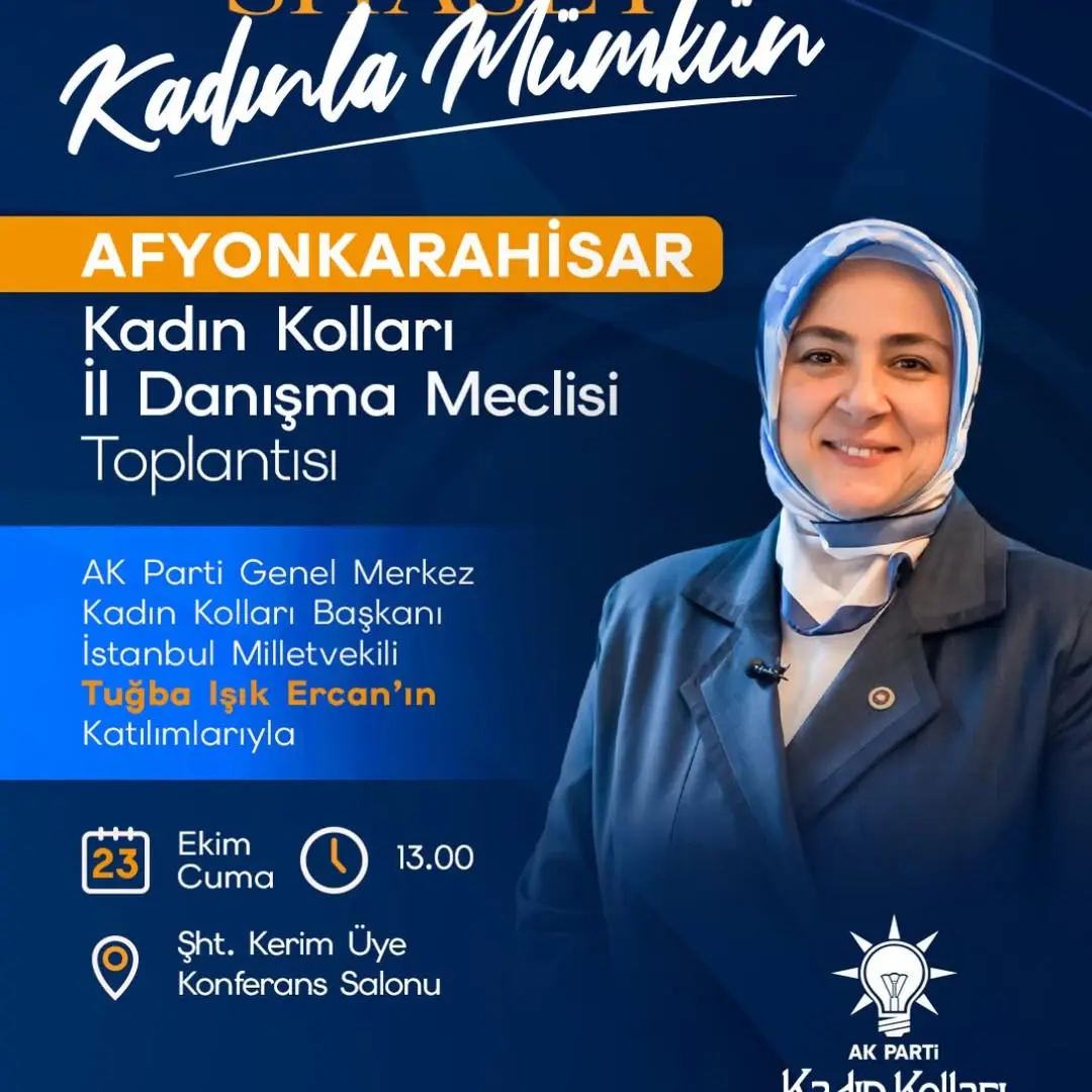 AK Parti Afyonkarahisar Kadın Kolları'ndan 'Siyaset Kadınla Mümkün' Toplantısı