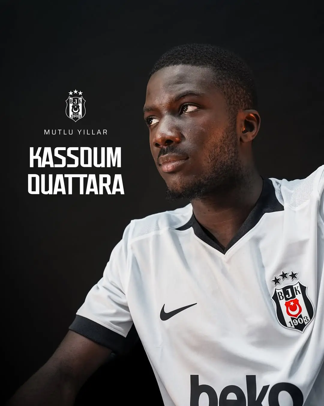 Beşiktaş Futbol Takımı'ndan Kassoum Ouattara'ya Doğum Günü Kutlaması