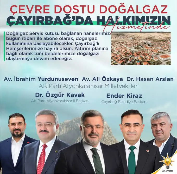 Çayırbağ'a Çevre Dostu Doğalgaz Hizmeti Başladı