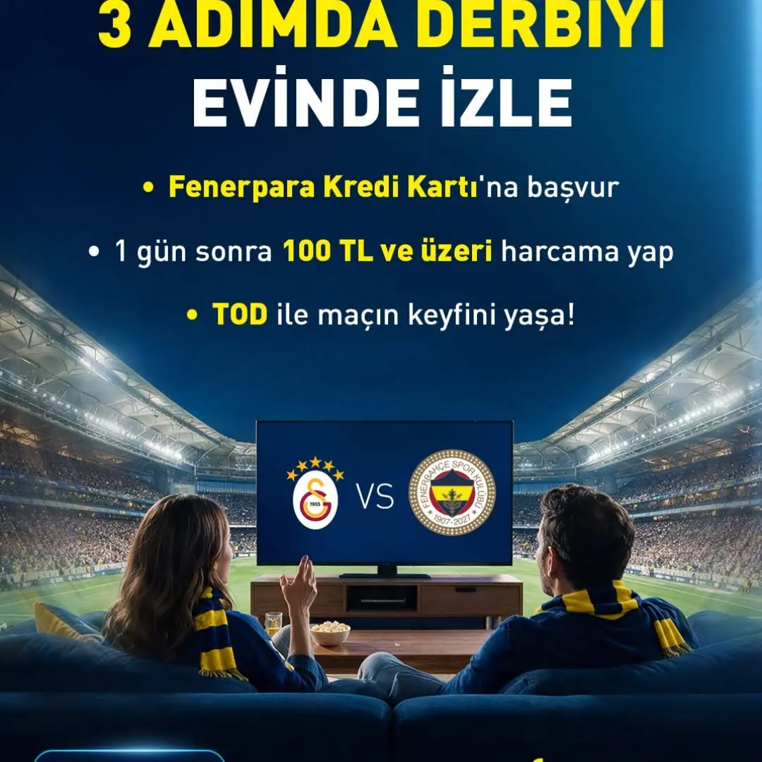 Fenerbahçe'den Derbi Heyecanı İçin Özel Fırsat: Fenerpara Kredi Kartı!