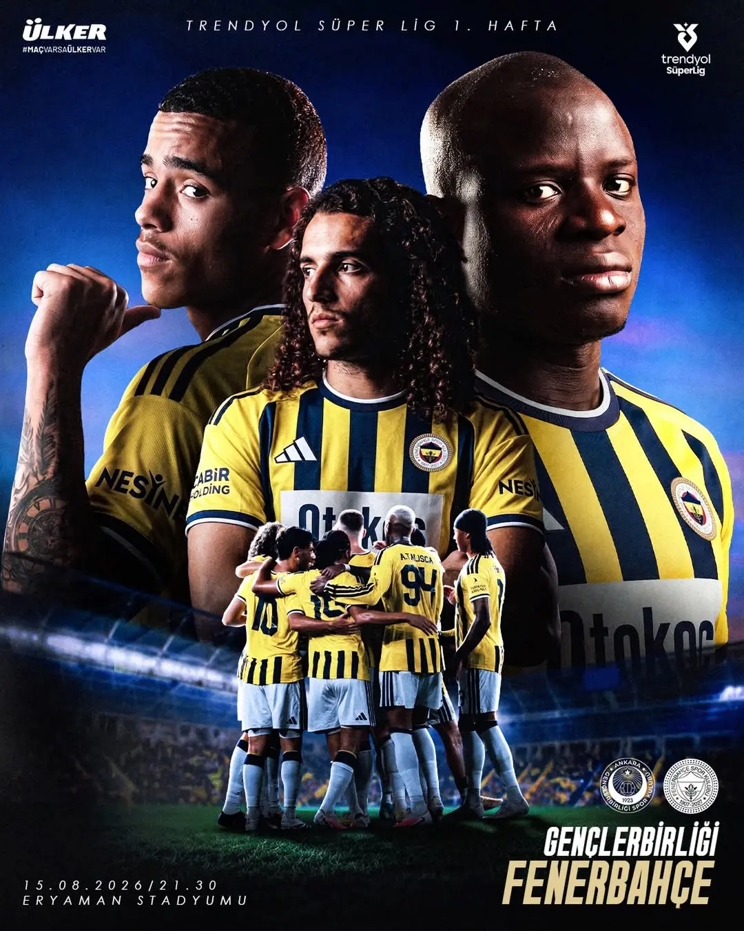 Fenerbahçe'nin Gençlerbirliği Maçı Detayları Belli Oldu