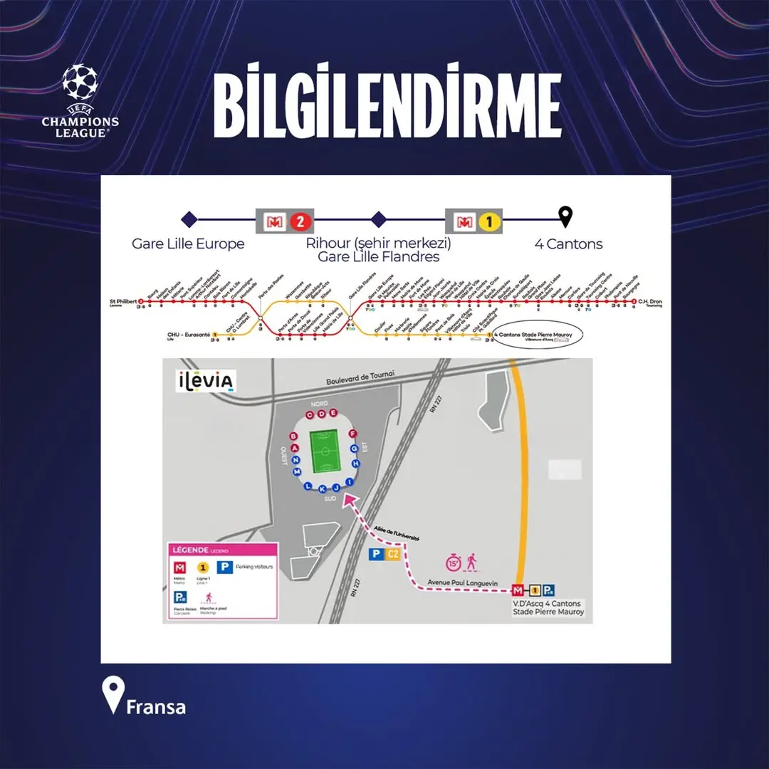 Fransa’daki Galatasaray Taraftarlarına Önemli Duyuru