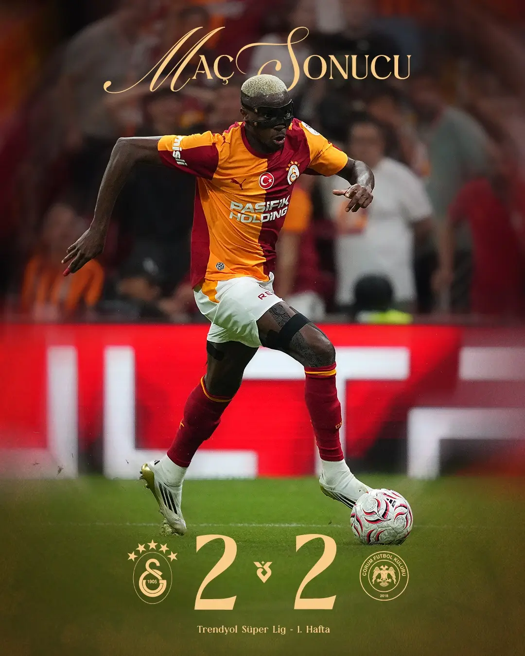 Galatasaray 2-2 A. Çorum FK Maç Sonucu