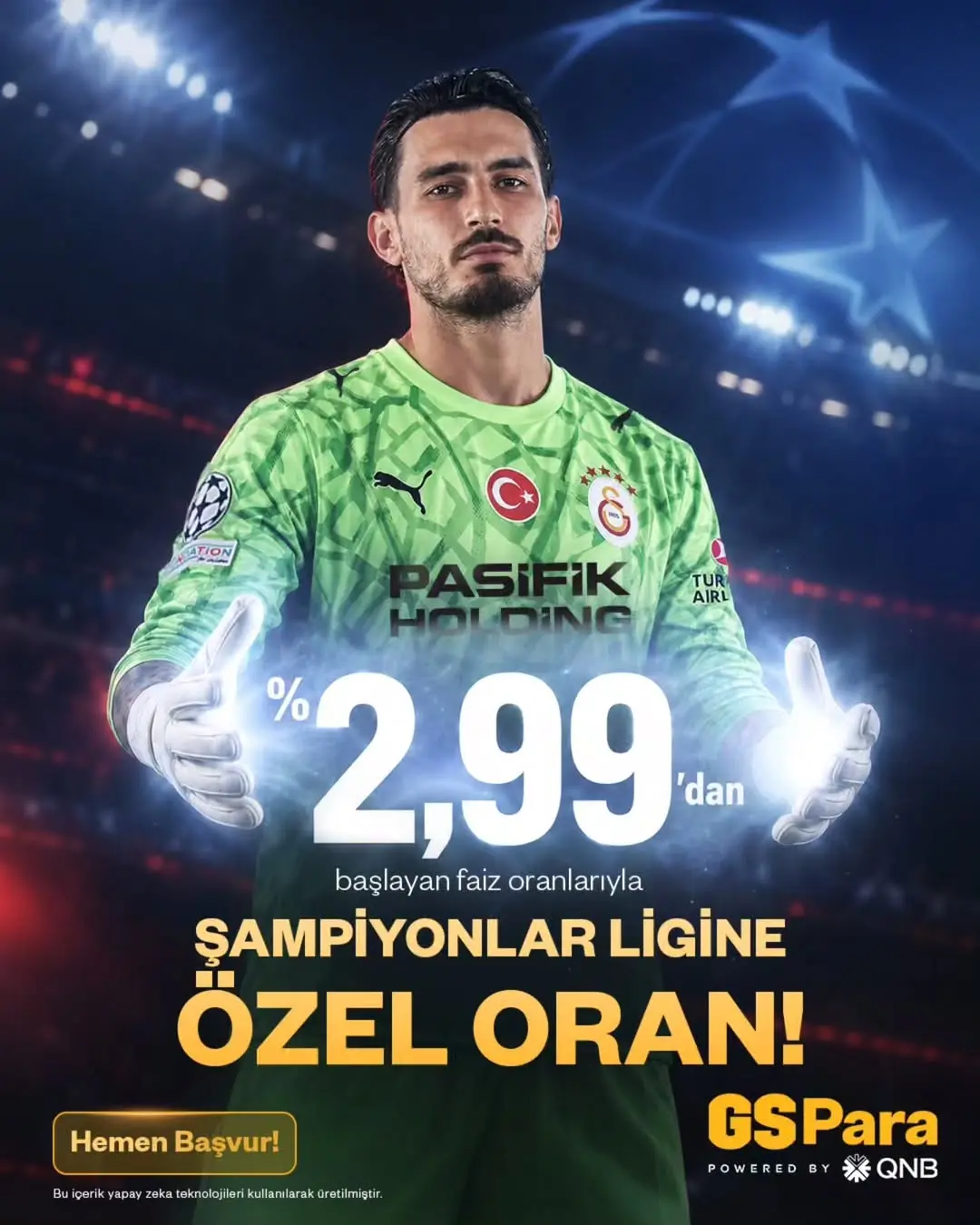 Galatasaray'dan Şampiyonlar Ligi'ne Özel Faiz Oranları!