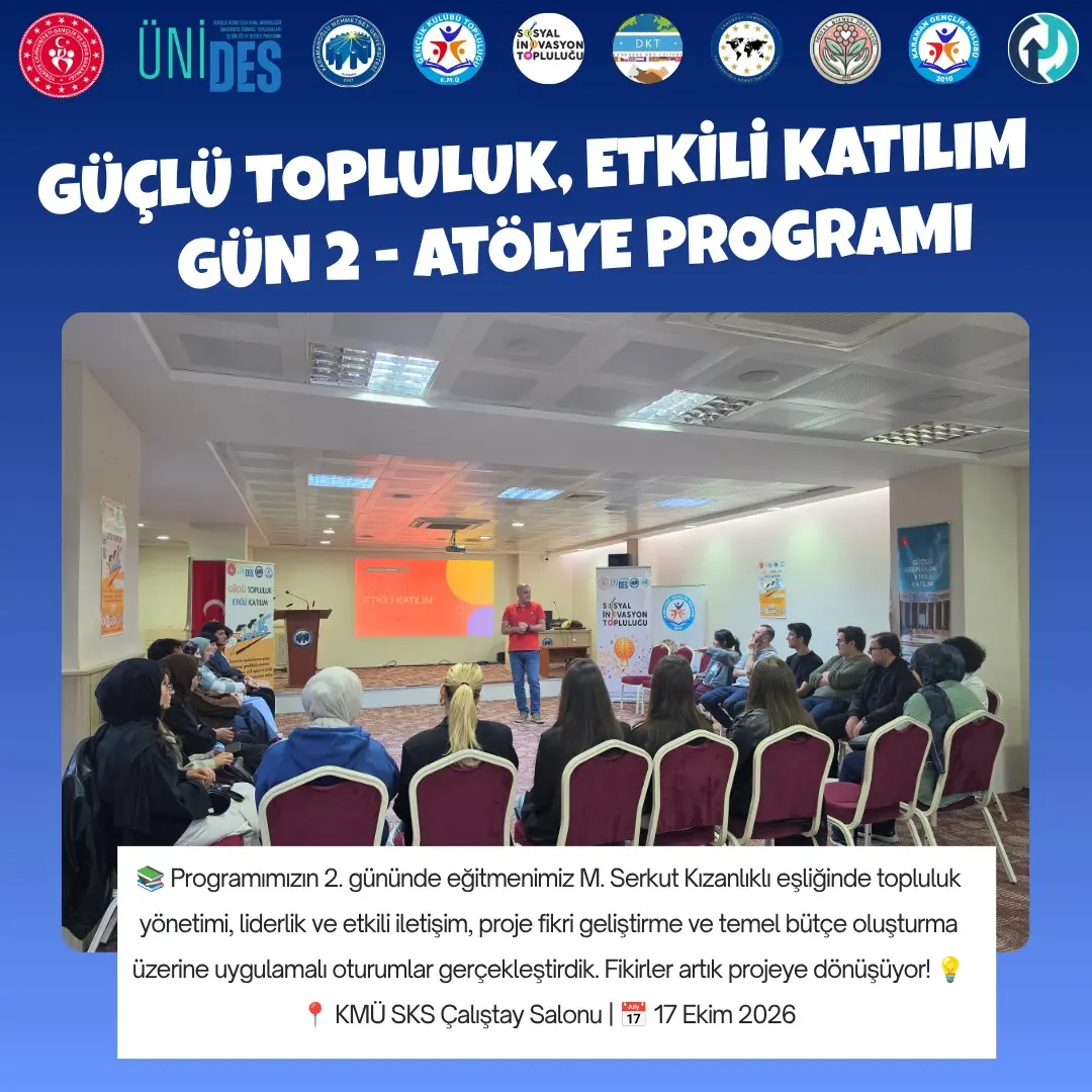 Gençlik Projesi Uygulamalı Oturumlar Başladı