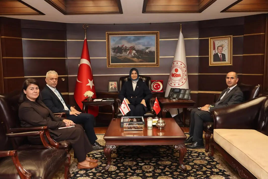 İçişleri Bakan Yardımcısı Doç. Dr. Kübra Güran Yiğitbaşı, KKTC Ankara Büyükelçisi İsmet Korukoğlu ile Bir Araya Geldi