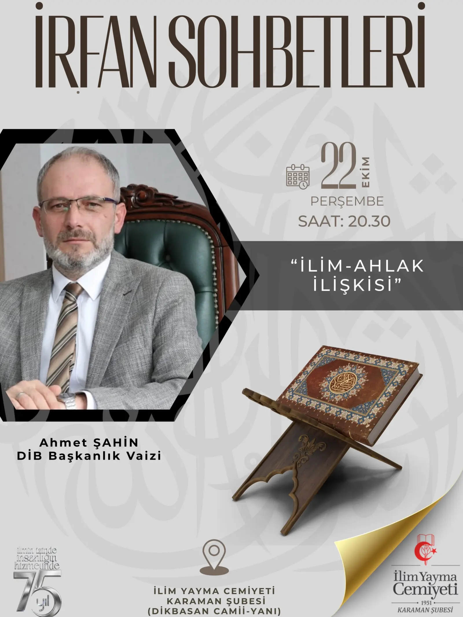 İlim-Ahlak İlişkisi Konferansı