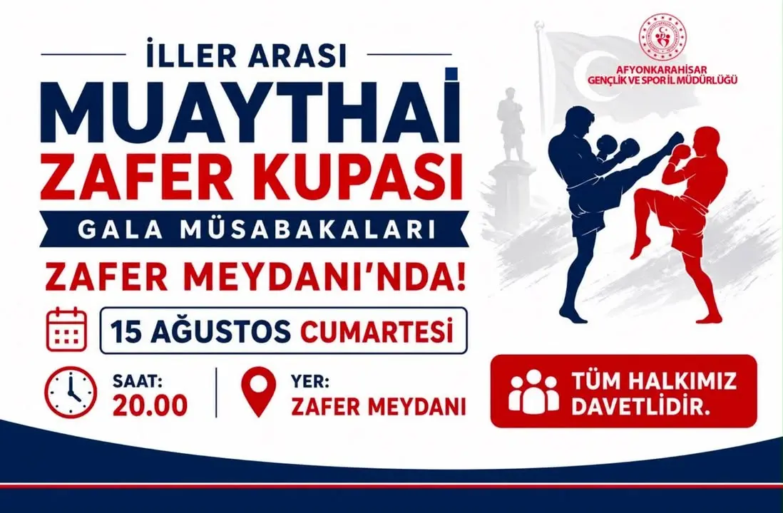 İller Arası Muaythai Zafer Kupası Gala Müsabakaları Zafer Meydanı’nda