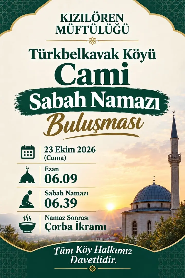 Kızılören Müftülüğü'nden Dini İçerikli Paylaşım