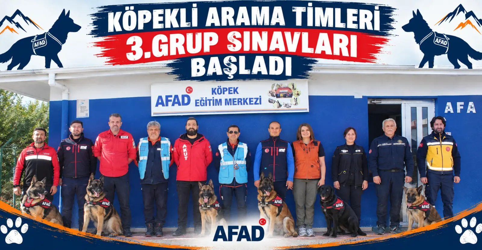 Köpekli Arama Timleri Sınav Komisyonu Duyurusu