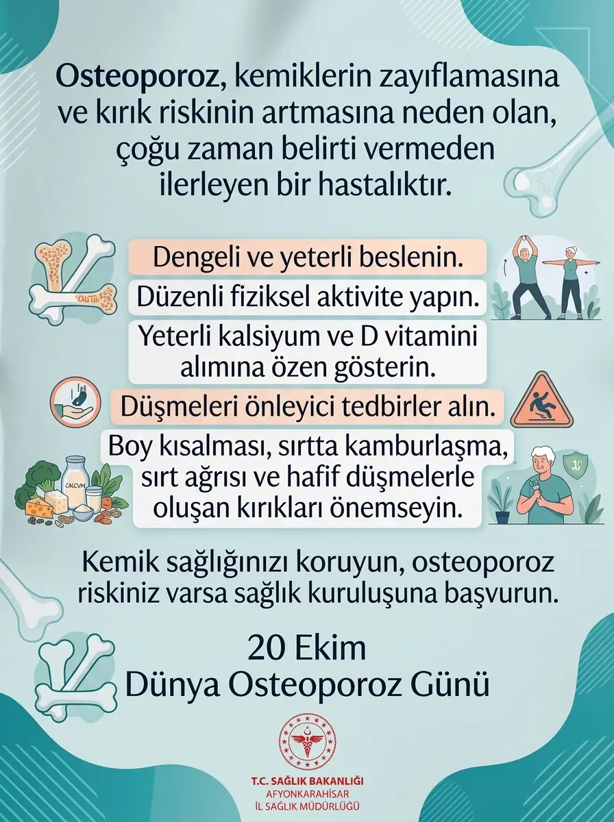 Osteoporoz hastalığı hakkında önemli bilgiler