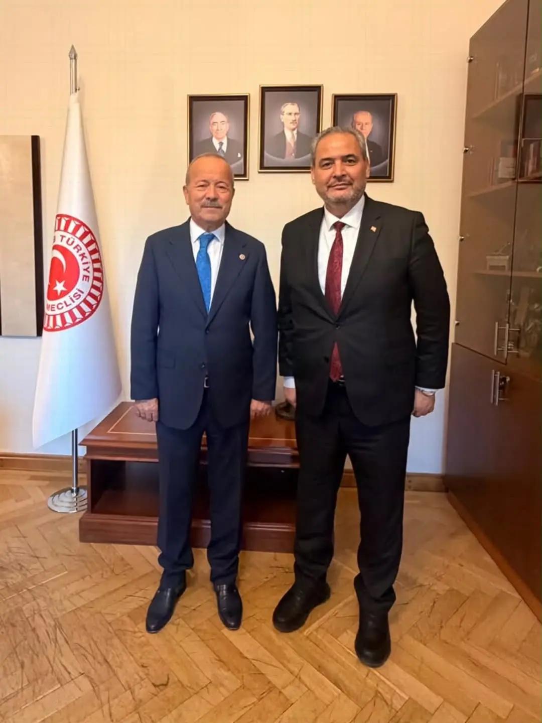 Rektörümüz Prof. Dr. Adem Aslan, TBMM İdari Amirliğine Seçilen Milletvekili Mehmet Taytak'ı Ziyaret Etti