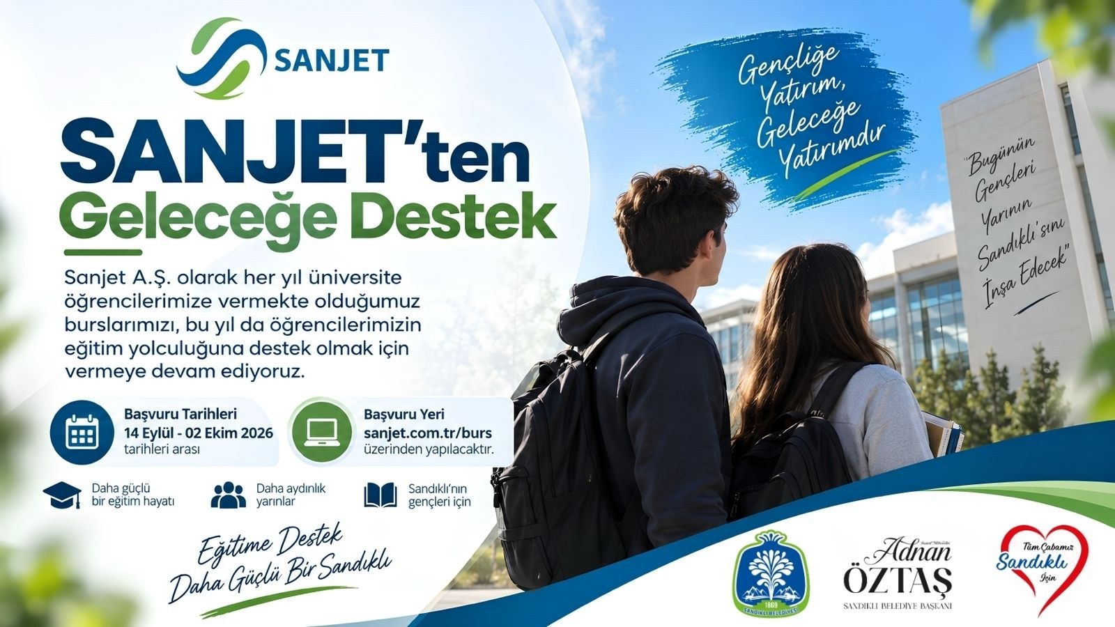 SANJET A.Ş.'den Öğrencilere Burs Desteği