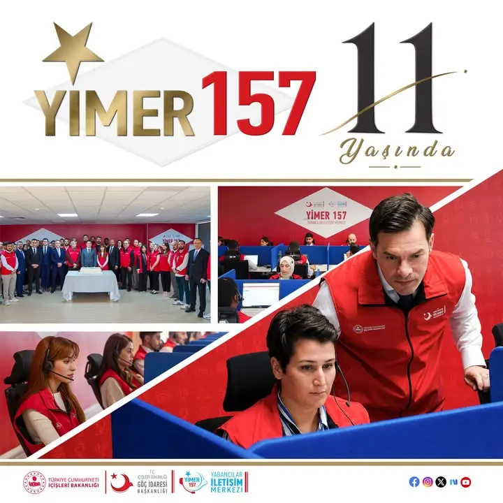 Türkiye'nin Göç Alanındaki Güçlü İletişim Köprüsü YİMER 157, 11 Yaşında!