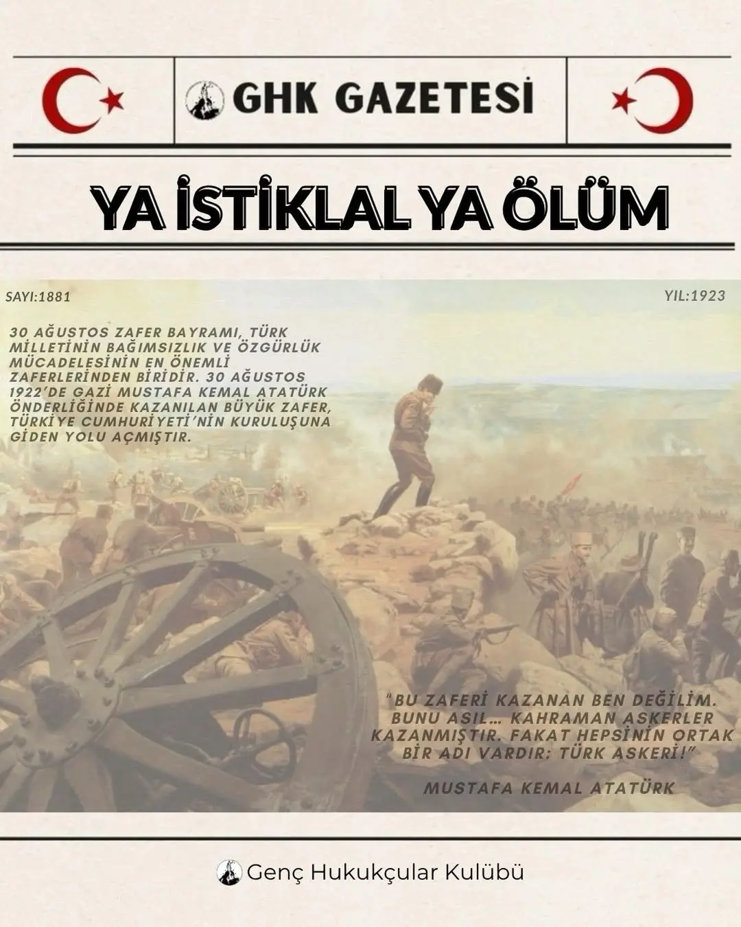 “Zafer, ‘Zafer benimdir’ diyebilenindir.”...