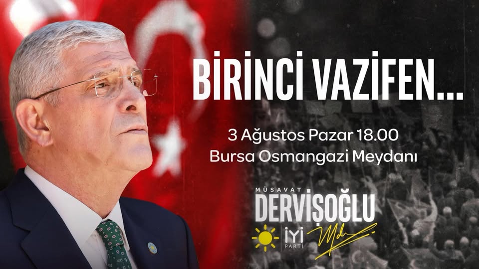 İYİ Parti, Bursa'da Gençlerle Buluşuyor: "Birinci Vazifen"