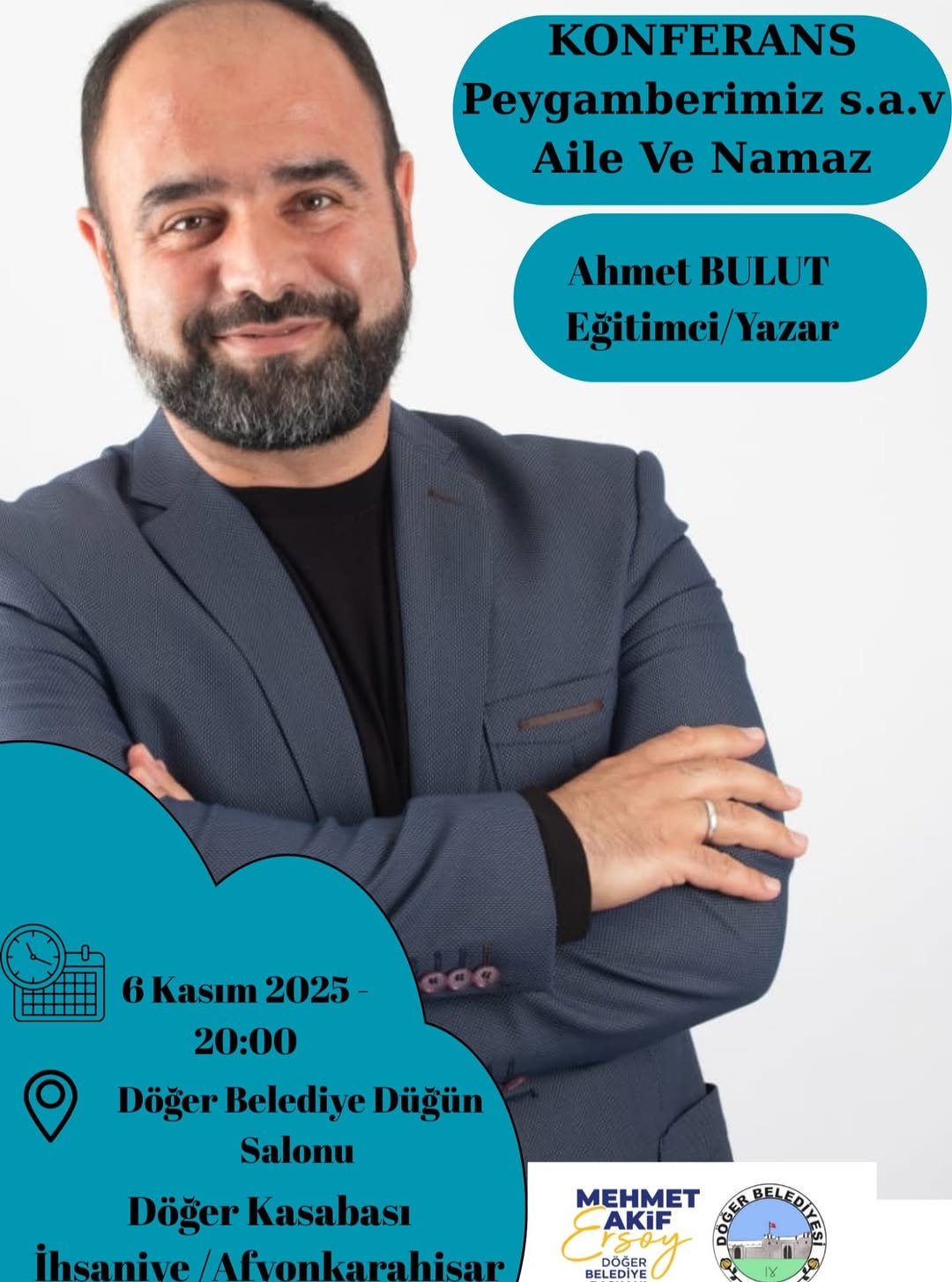 Döğer Belediyesi Kültür ve Sosyal Etkinlikleri Kapsamında Ahmet Bulut'un Konferansı