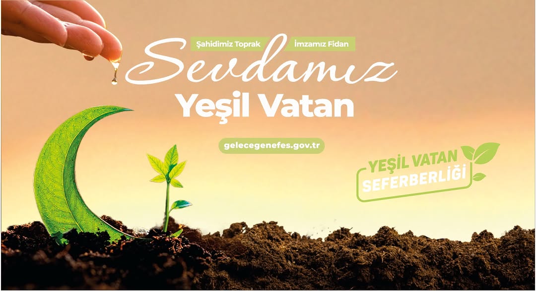 11 Kasım Milli Ağaçlandırma Günü'nde Sarıcaova Köyü'nde Fidan Dikim Töreni