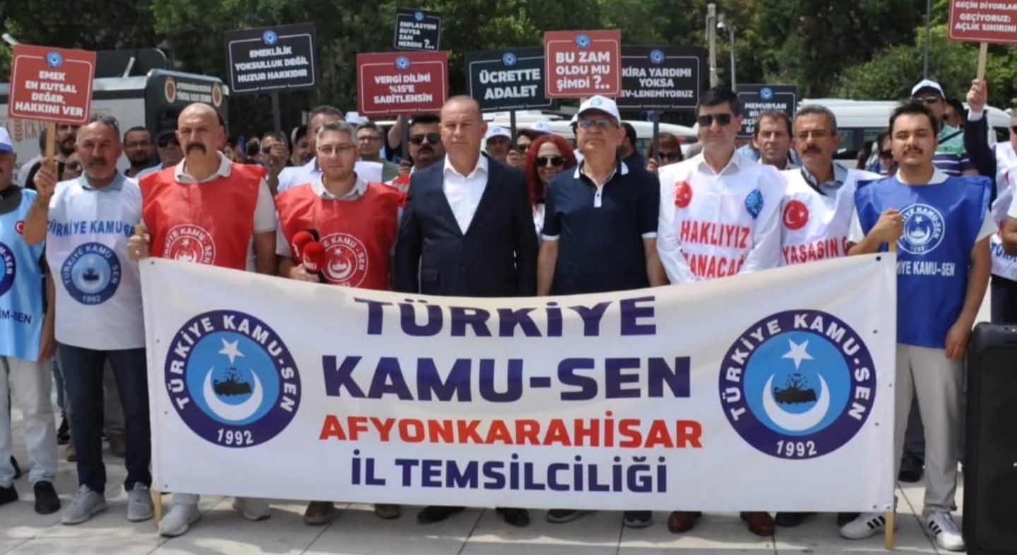 Afyonkarahisar'da Kamu Çalışanları İş Bıraktı: Adalet ve Hak Mücadelesi