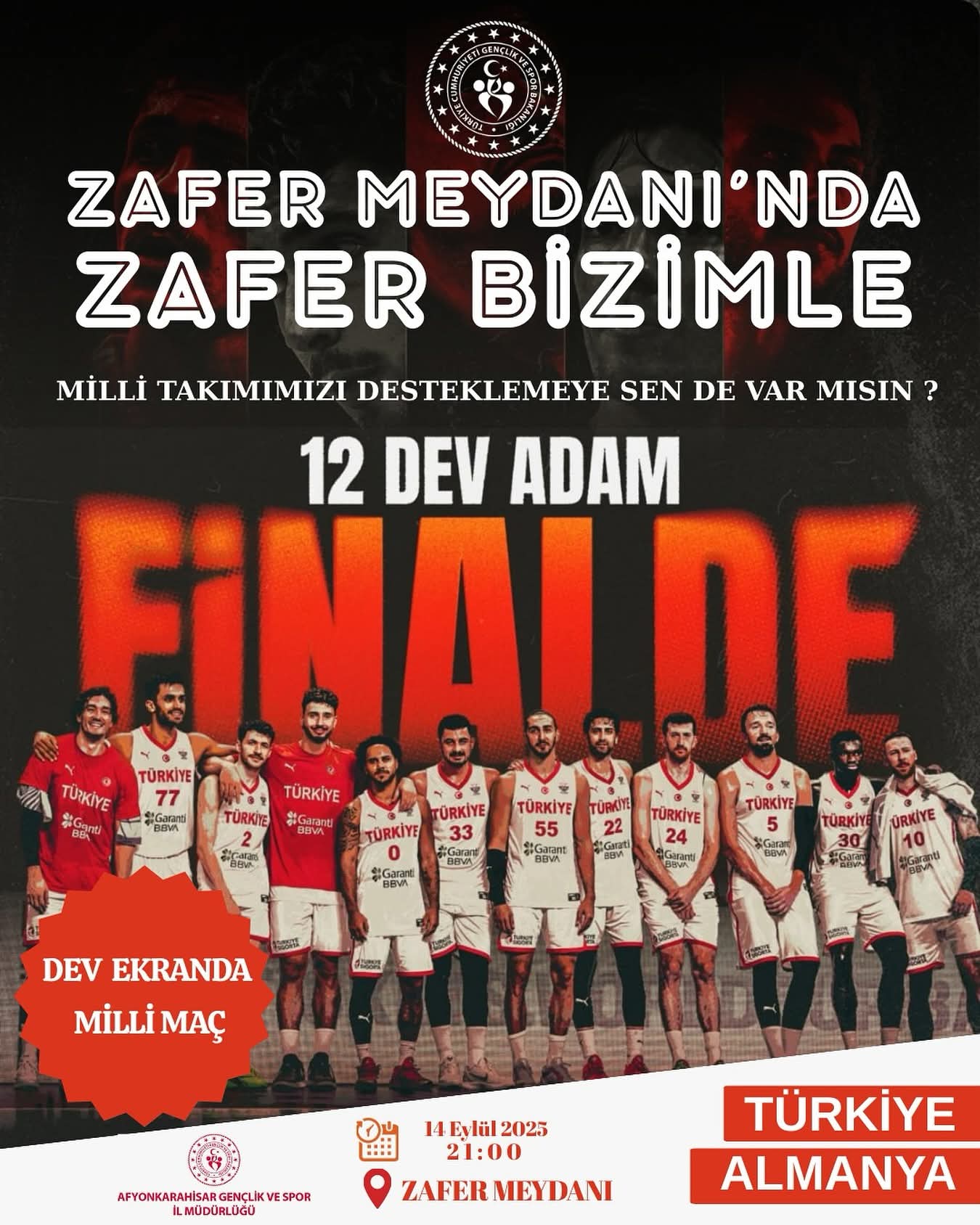 Zafer Meydanı’nda Final Heyecanı