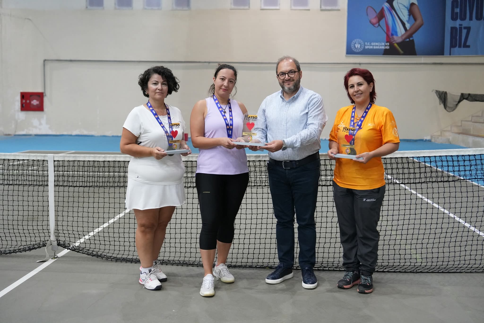 Aile Temalı 19. ATSO Spor Oyunları Kadın Kort Tenisi Sonuçlandı