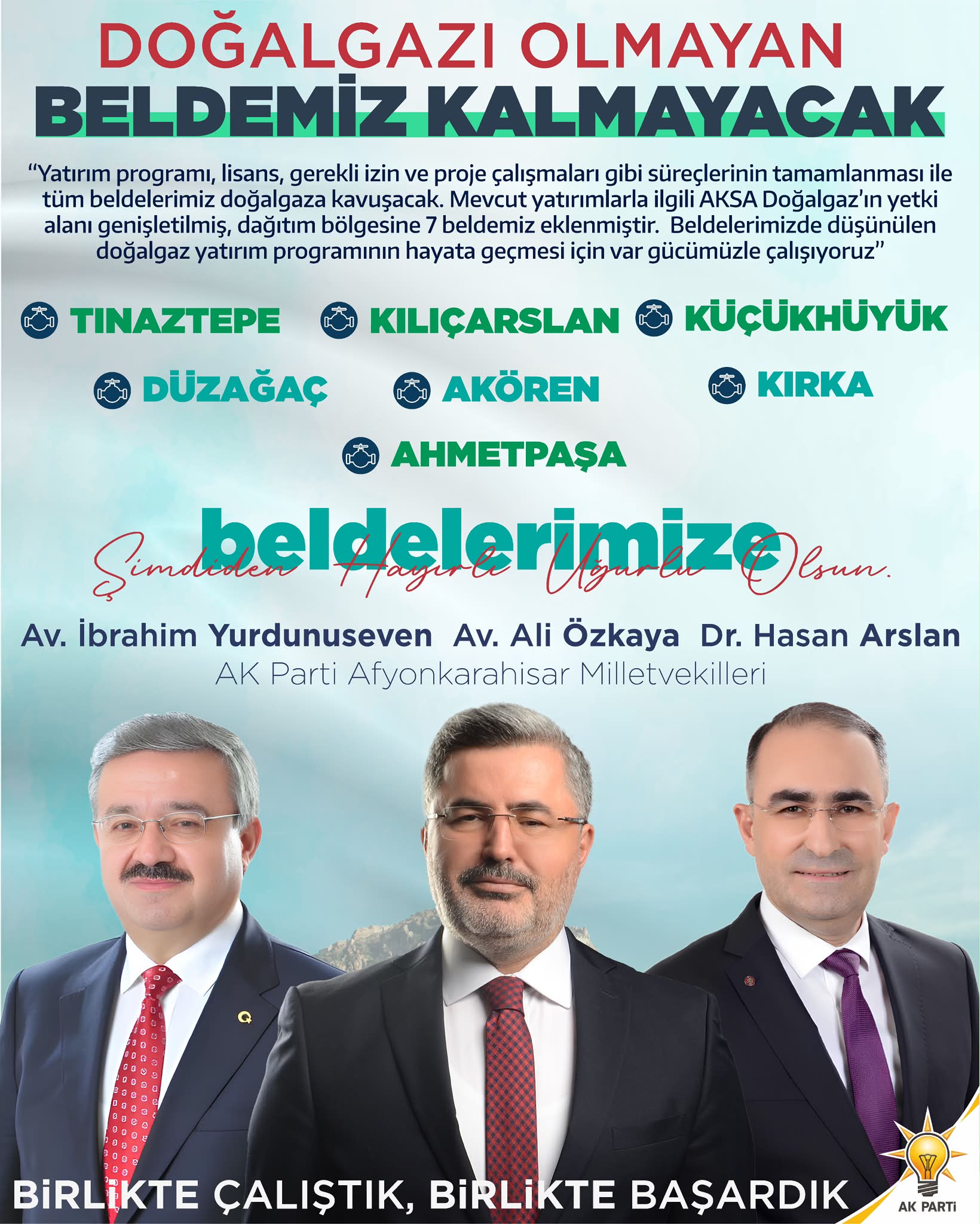 Afyonkarahisar'da Doğal Gaz Çalışmaları Devam Ediyor