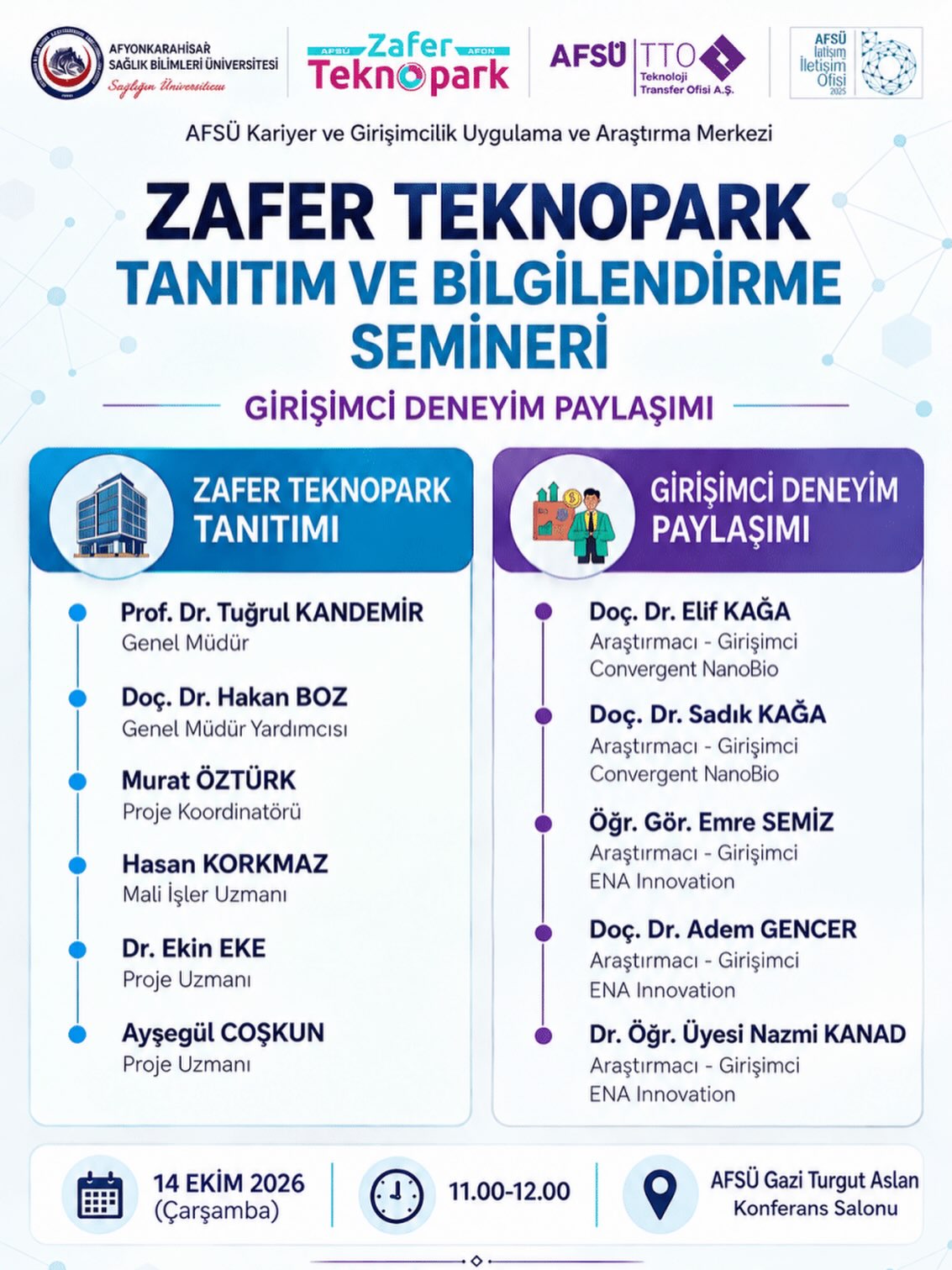 Zafer Teknopark Semineri Gerçekleşti