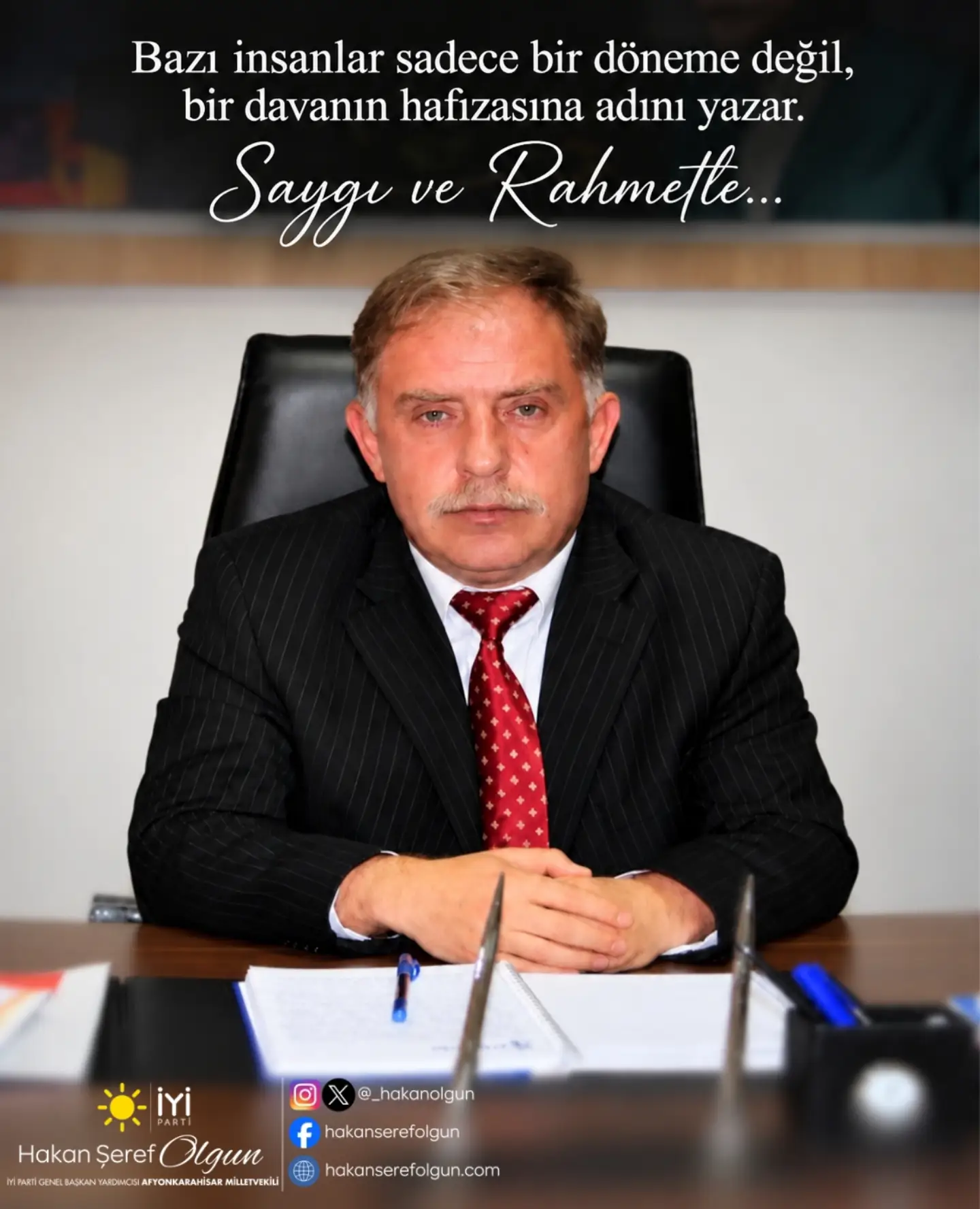 İYİ Parti'den Erdal Gümüş'e Anma