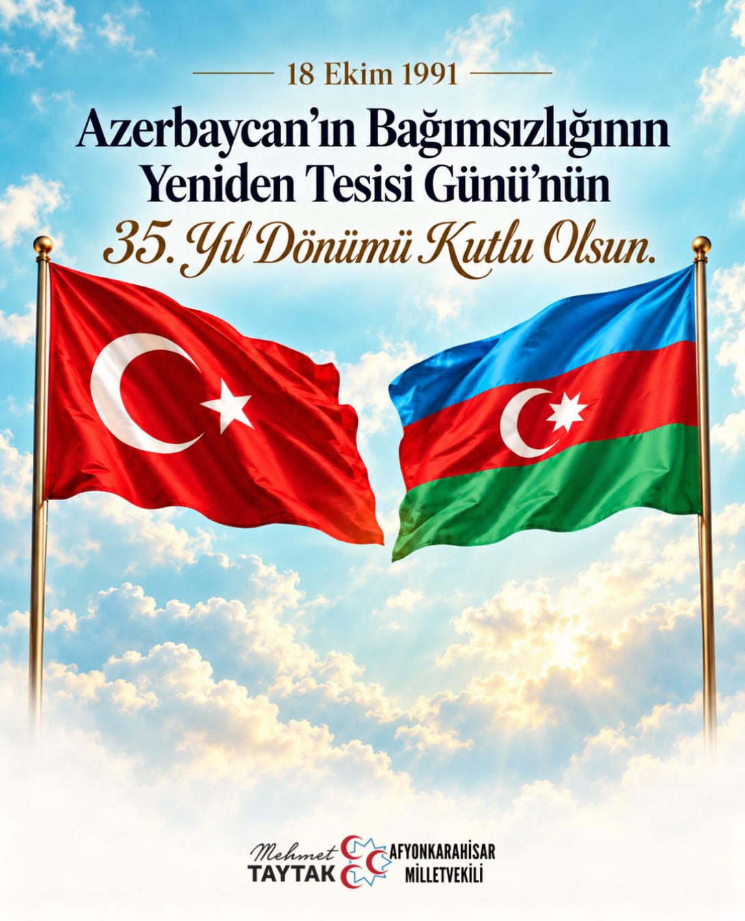 Azerbaycan'ın Bağımsızlık Günü Kutlandı
