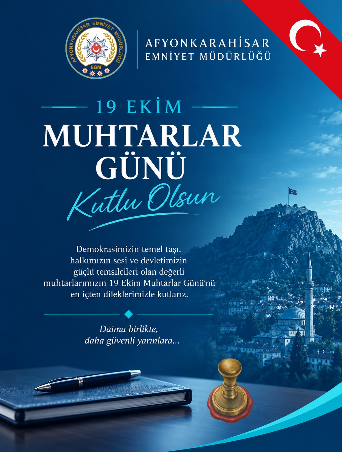 19 Ekim Muhtarlar Günü kutlandı