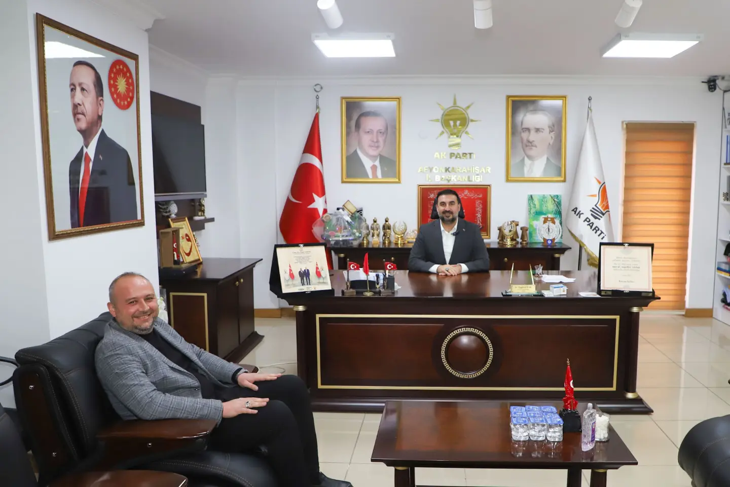 Özgür Kavak, Mehmet Aldırmaz'ı kabul etti