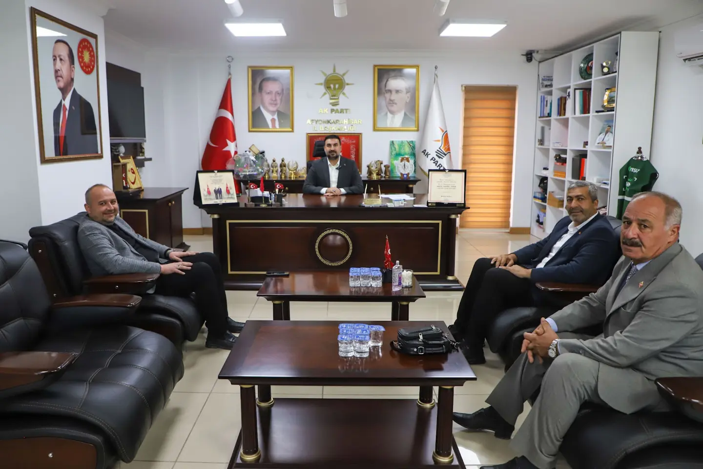 Özgür Kavak, Sultandağı İlçe Başkanını kabul etti