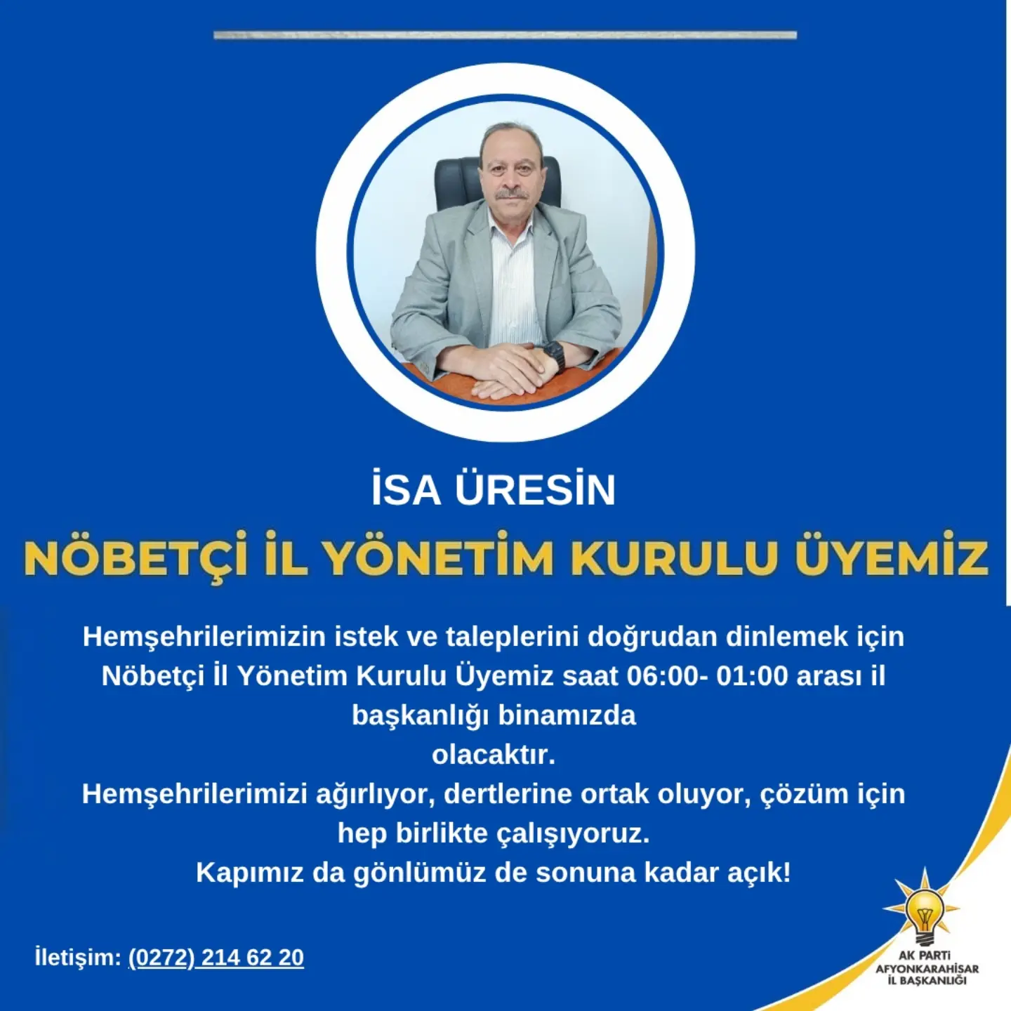 İsa Üresin, Hemşehrileri Dinliyor