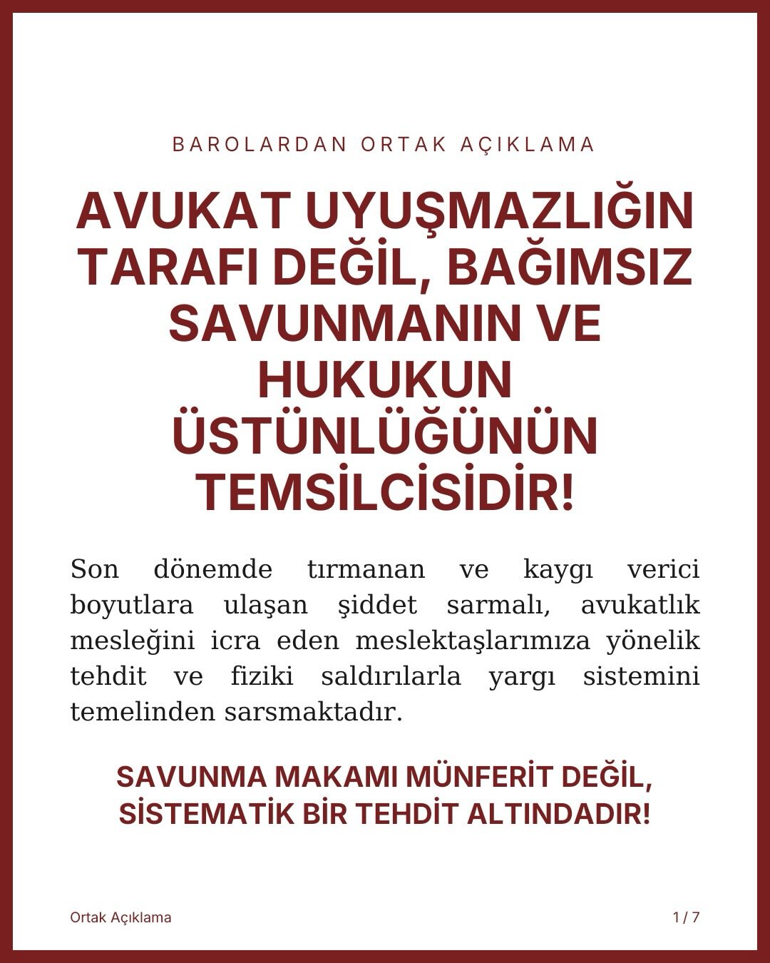 Bağımsız savunmanın önemi vurgulandı